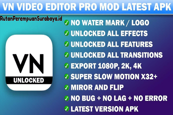 Download Video Editor VN Pro Mod APK No Watermark + Buka Fitur Premium Secara Gratis