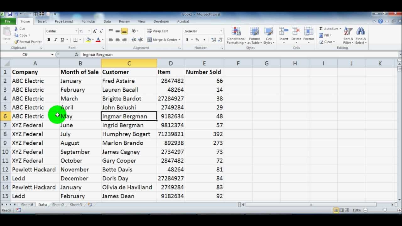 Excel microsoft beginners pivot table tutorial 2010 2003 spreadsheet tutorials choose board